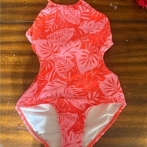 Old Navy Kids Swim One Piece in Pink and Orange